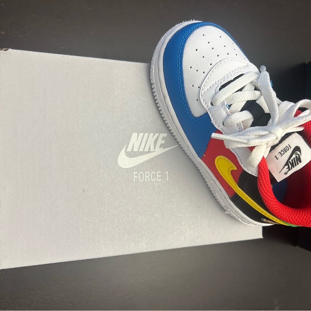 Nike Red and Blue Sneakers Bold Design